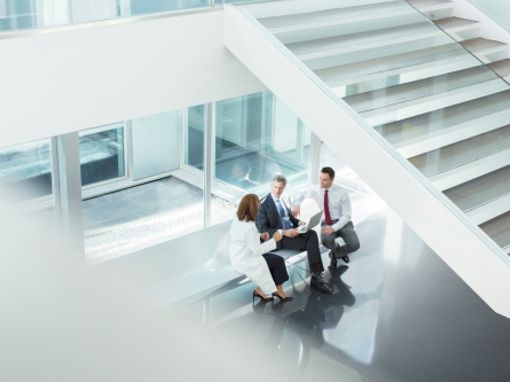 Hospital Radiology Business Discussion Healthcare business professionals